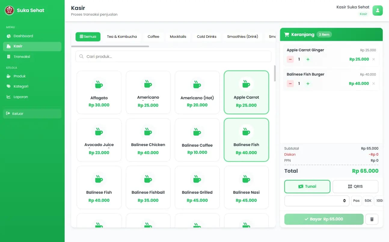 Suka Sehat Shop Project